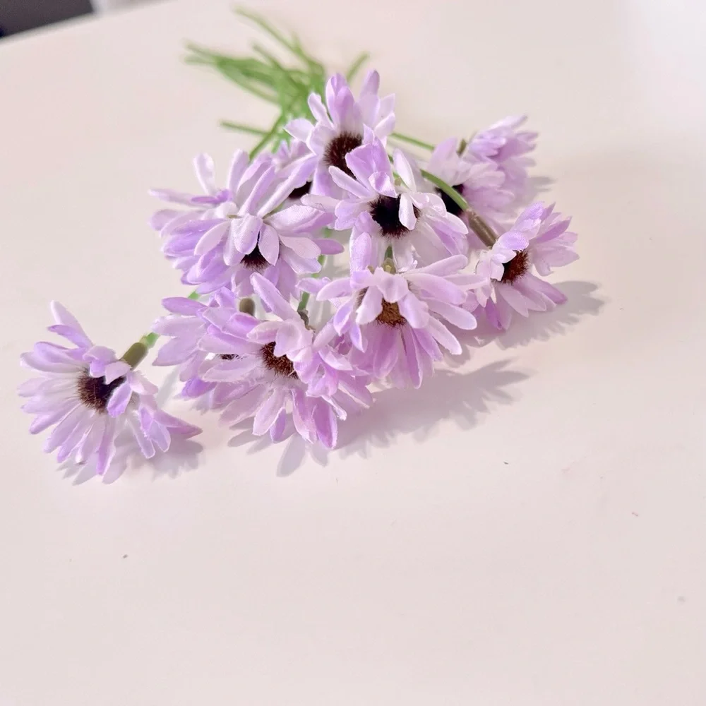 LIFELIKE Purple Daisy Flower Picks Floral Daisies Home Decor Arrangement Wreath